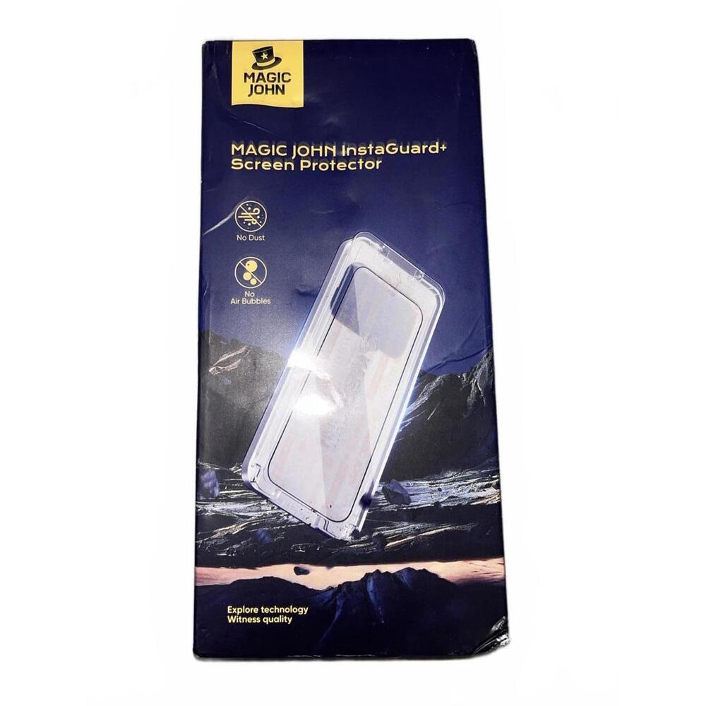 Magic John InstaGuard+ Screen Protector Samsung Galaxy S24 Ultra No Bubbles